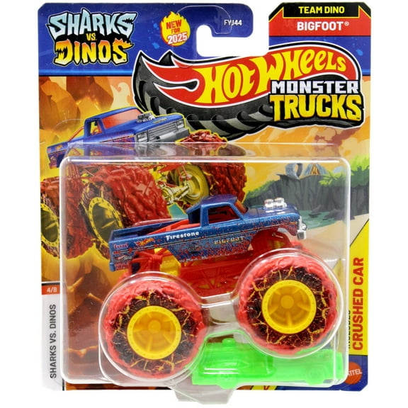 Hot Wheels Sharks vs. Dinos Bigfoot Diecast Car