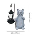 thumbnail image 2 of Luz de escultura de gato luz Solar de estatua de Animal creativa para el hogar Patio césped, 2 of 9