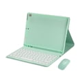 thumbnail image 3 of Estuche inalámbrico mouse S6 Lite 10.4 '' Tablet Sm-P610 P615 Durable Desmontable Suave TPU Contraportada Conveniente Verde shamjiam Teclado Bluetooth, 3 of 7