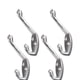 thumbnail image 5 of Paquete de 4 ganchos de pared para ropa, toallas, llaves, abrigos y paraguas. Fáciles de instalar. Plata, 5 of 5