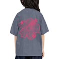thumbnail image 1 of Fshinging T Shirts For Girls Loose Fit Letter Printed Round Neck Short Sleeved Plus Size Tops, 1 of 7