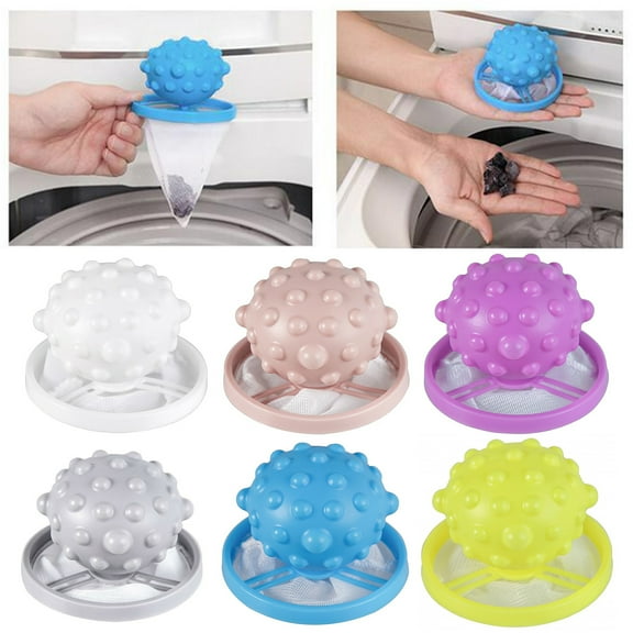Dengjunhu Washing Machine Hair Filter Catcher, Pet Hair Remover Laundry Reusable Floating Lint Traps Mesh Bag Not Easily Wound Clean