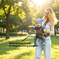 thumbnail image 2 of Baby Carrier Newborn to Toddler - Newborn Carrier, 3 Ergonomic Positions (Front in/Front Out/Back), “M”-Position Baby Carriers with Adjustable Seat (7-35 lbs), 2 of 5