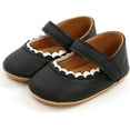 thumbnail image 5 of Baby Girl Shoes Non Slip Soft Sole PU Leather Infant Toddler Mary Jane Flats First Walker Crib Dress Oxford Shoes 3-18 Months, 5 of 6