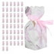 thumbnail image 1 of 50 Uds caja de dulces de boda embalaje caja de recuerdo de fiesta Cajas de Regalo de cumpleaños con cinta de mármol rosa, 1 of 5