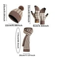 thumbnail image 3 of CAIXIA Hat And Scarf Set For Women Knitted Winter Scarf Hat and Gloves Set Soft Textured Fashion Accessories for Cold Weather Comfort, 3 of 4