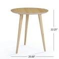 thumbnail image 3 of GDF Studio Bridie Mid Century Modern Wood End Table, Natural Oak, 3 of 8