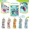 thumbnail image 6 of ONLYSHE Girls Dress Short Sleeve A Line Swing Twirl Comfy Floral Loose Maxi Skirts Dresses For 8-9Y, 6 of 6