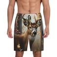 thumbnail image 1 of Fotbe American Wildlife Deer Forest Pantalones Cortos de Pijama para Hombre, Ropa de Dormir, Pantalones de Pijama Cortos para Hombre-3X-Large, 1 of 6