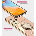 thumbnail image 5 of Compatible with Vivo X80 Pro Case Silicone TPU Shockproof Vivo X80 Pro Phone Case Plating Astronaut Cute Pattern TPU Cases with Ring (Vivo X80 Pro, Apricot), 5 of 14