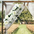 thumbnail image 4 of Decoración de pared, de boda, flores, panel artificiales, telón de fondo para ramo de guardería, habitación de bebé, decoración Beige Colco Paneles de pared de flores, 4 of 7