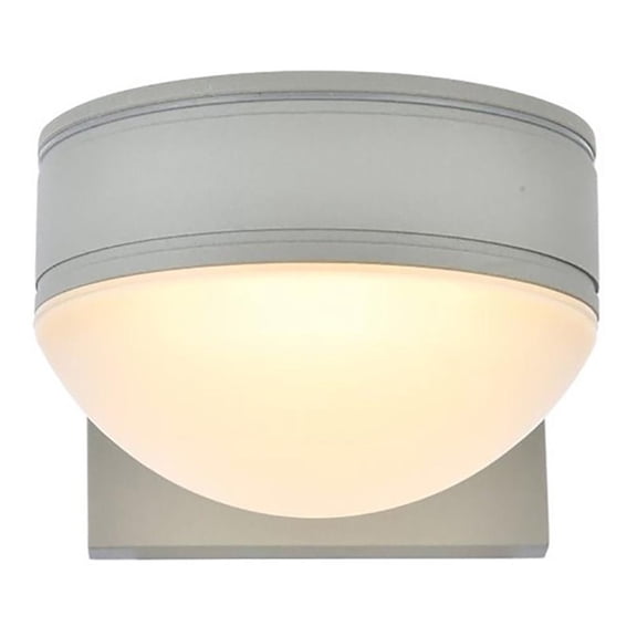 Raine Integrated LED wall sconce in silver