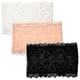 thumbnail image 1 of 3pcs Women's Floral Lace Stretchy Strapless See Through Bandeau Tube with Bra - One Size, 1 of 3