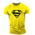 thumbnail image 1 of Top de entrenamiento de gimnasia vascular de Superman, amarillo, L, 1 of 2