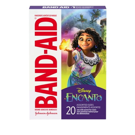 Band-Aid Brand Bandages for Kids, Encanto Characters, Assorted Sizes, 20 Ct
