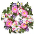 thumbnail image 1 of National Tree RAS-44198-1 18 in. Decorated Wreaths with Tiger Lilies & Daisies, 1 of 1