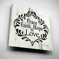 thumbnail image 5 of Epic Art 'Peace Faith Hope & Love' by Linda Spivey, Acrylic Glass Wall Art, 12"x12", 5 of 8