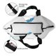 thumbnail image 4 of Balery Blue Flying Butterflies Bolsa Tote Estilo Estético con Cremalleras, Bolsa de Hombro, Bolsa de Compras Grande y Plegable, 4 of 8