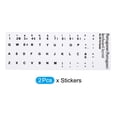 thumbnail image 3 of Uxcell Portuguese Keyboards Layout Stickers Computer Replacement Cover Universal White Background Black Lettering 2 Pack, 3 of 5