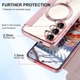 thumbnail image 3 of Petocase for Samsung Galaxy S24 Ultra Case,Compatible with MagSafe Heavy Duty Full Body Shockproof Phone Clear Back & Soft Edge Slim Phone Cover,Pink, 3 of 7