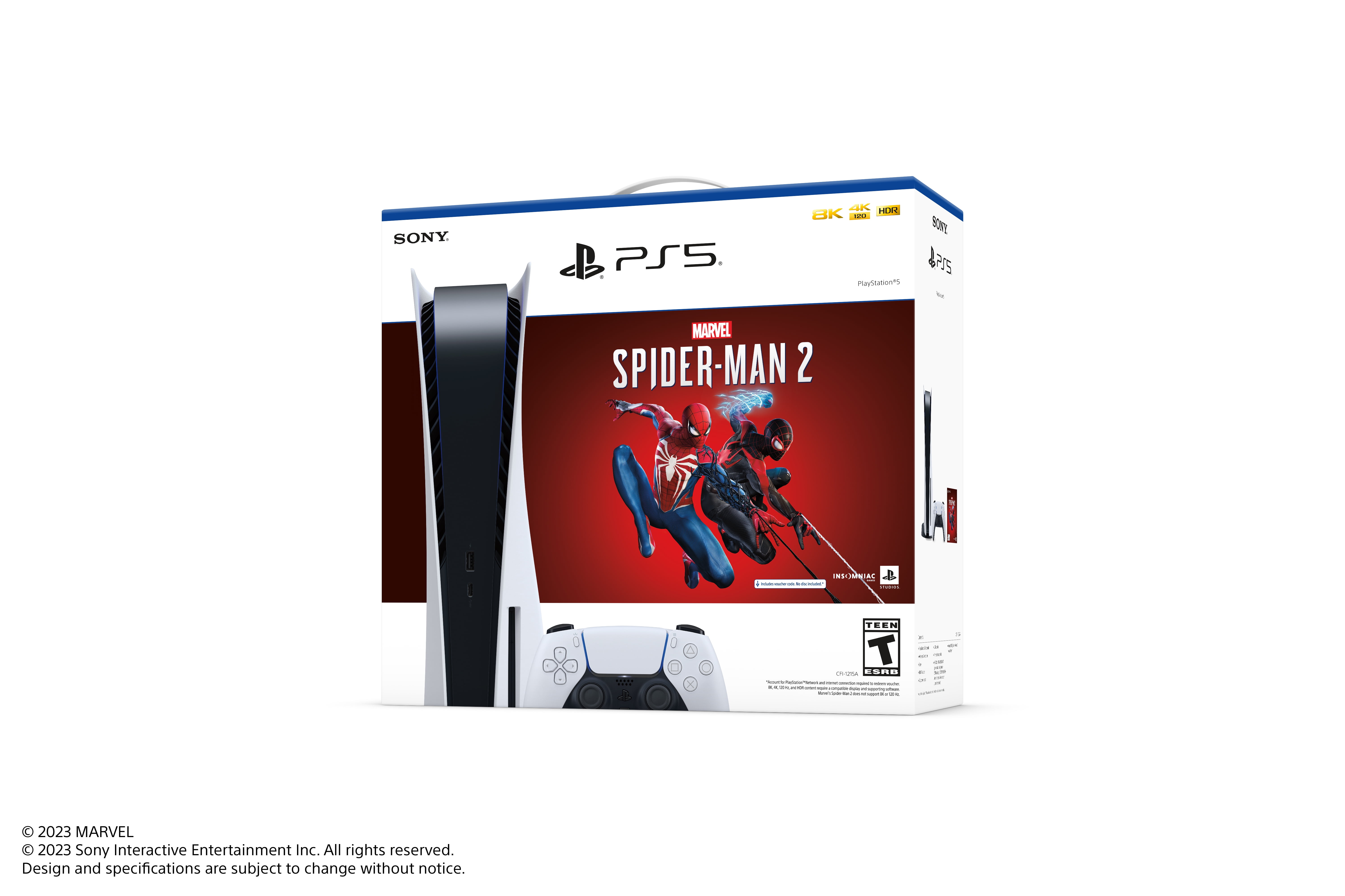 PlayStation 5 Disc Console - Marvel's Spider-Man 2 Bundle 