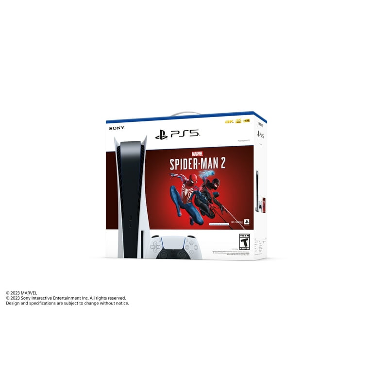 Sony Playstation5 Slim Disk Console Spider-man 2 Bundle, Playstation 5, Electronics
