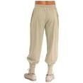 thumbnail image 2 of Haitryli Men's Medieval Renaissance Pants Ankle Banded Pirate Pants Vintage Costume for Halloween Champagne M, 2 of 6
