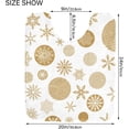 thumbnail image 5 of SKYSONIC Toilet Bathroom Rugs Sets 2 Piece, Christmas Pattern Trendy Golden Snowflakes Soft Absorbent Fluffy Toilet Mat Set Non-Slip Rubber Backing Bath Mats for Bathroom,16"x24"+20"x24", 5 of 7
