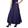 thumbnail image 3 of Moomaya Rayon Printed Long Length Skirt For Women Plus Size Tie Waist Maxi Skirt, 3 of 6