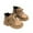 Khaki, variant on Daznico Kids and Toddler Ankle Boots for Boys Girls Winter Outdoor Hiking Casual Lace Up Work Booties with Comfortable Round Toe Design,11-11.5 Years