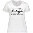 thumbnail image 3 of Inktastic From Raleigh North Carolina in Black Distressed Text Women's Plus Size T-Shirt, 3 of 5