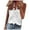 White, variant on Casual Tops for Women Solid Color Ruffle Collar Sleeveless Shirts Trendy V Neck Soft Ruffle Tshirt Loose Comfy for Work