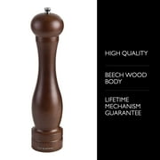 Cole & Mason Wood Capstan Precision+ Pepper Grinder Mill with Carbon Steel Mechanism, Refillable, Adjustable