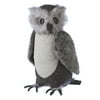"15.5"" Country Cabin Large Soft Plush Gray Owl Stuffed Animal Figure"