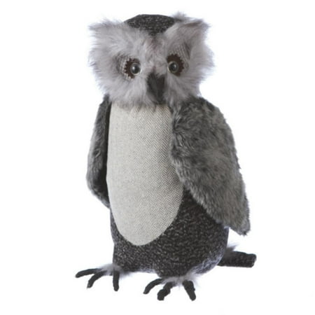 15.5" Country Cabin Large Soft Plush Gray Owl Stuffed Animal Figure
