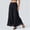 Black, variant on KLHDSF Pants For Women Soft Chiffon Wide Leg Pants Loose Fit High Waist Casual Summer Trousers Army Green L