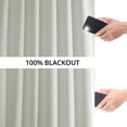 thumbnail image 5 of Exclusive Fabrics  Performance Linen Hotel Blackout Curtain (1 Panel) 50 X 108 - Off White, 5 of 5