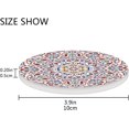 thumbnail image 4 of Coolnut Islamic Mandala Coasters for Drinks Set of 4, Absorbent Ceramic Drink Coaster with Cork Base for Wooden Coffee Table, Cool Housewarming Gift for Home Decor Gifts, 4 of 6