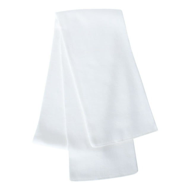 Sportsman Knit Scarf, One Size, White