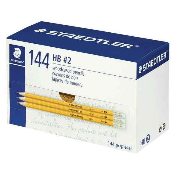 Staedtler Yellow Woodcased HB #2 Graphite Pencils