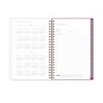 2025 Blue Sky Weekly/Monthly Planning Calendar, 5" x 8", Magenta Blooms, January 2025 To