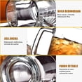 thumbnail image 3 of 2 Piezas Vasos de Cerveza, Tarro Cervecero 12 Onzas (360ml), Vidrio Doble, Ideal para Cerveza o Refrescos, Mantiene Perfectamente la Temperatura de las Bebidas Frías, Regalos para Hombre, 3 of 4