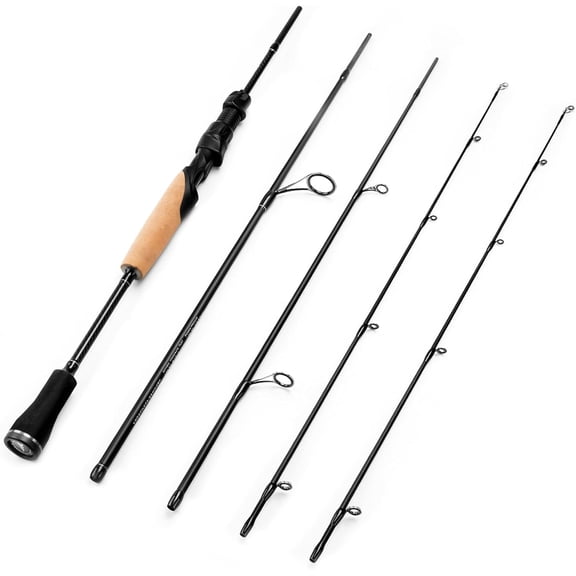 KastKing Travel Fishing Rods, Portable 4-Piece Spinning & Casting Rods, Extra Twin-Tip, IM7 Graphite Blanks-Passage