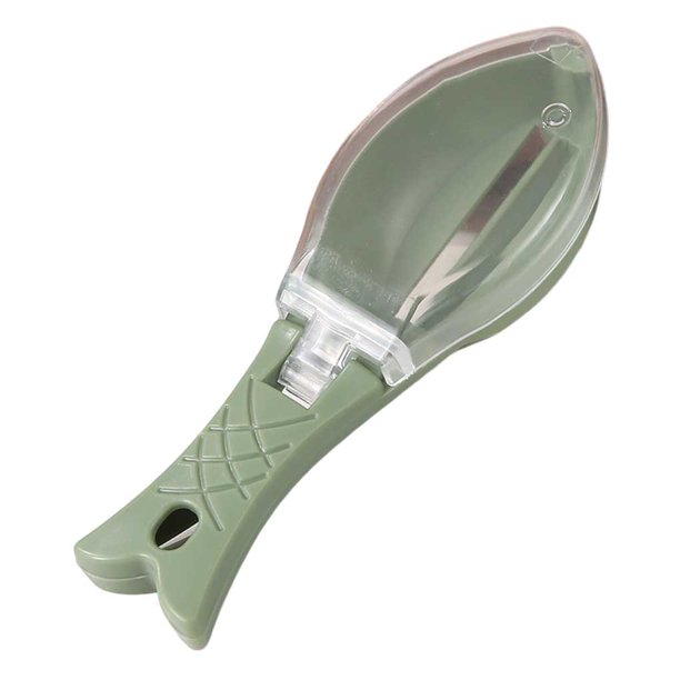 Removedor de Escamas de pescado portátil Wosthever ABS Verde