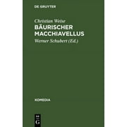 Komedia: Burischer Macchiavellus (Hardcover)