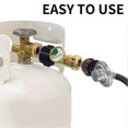 thumbnail image 2 of Propane Tank Gauge Level Indicator, Leak Detector, Gas Pressure Meter For Rv ,with Type 1 Connectio Banmo, 2 of 5