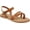Tan Faux Leather, variant on Women's Journee Collection Vasek Flat Thong Sandal Blue Faux Leather 7 M
