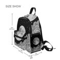 thumbnail image 3 of FORMRS School Backpack with Front Zippered Pocket 12" Student Travel Daypack, Black Moon, 3 of 6