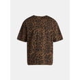 thumbnail image 4 of No Boundaries All Gender Cotton Oversize Tee with Short Sleeves, Men's and Big Men's, 4 of 5
