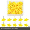 thumbnail image 2 of 50Pcs Push Pins Cork Notice Board Thumb Tacks Drawing Pins Flower Star Gear Flat Head Pushpin for Office Bulletin Board, 2 of 8